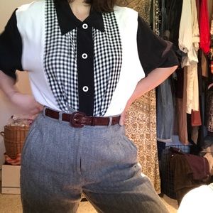Patterned vintage blouse